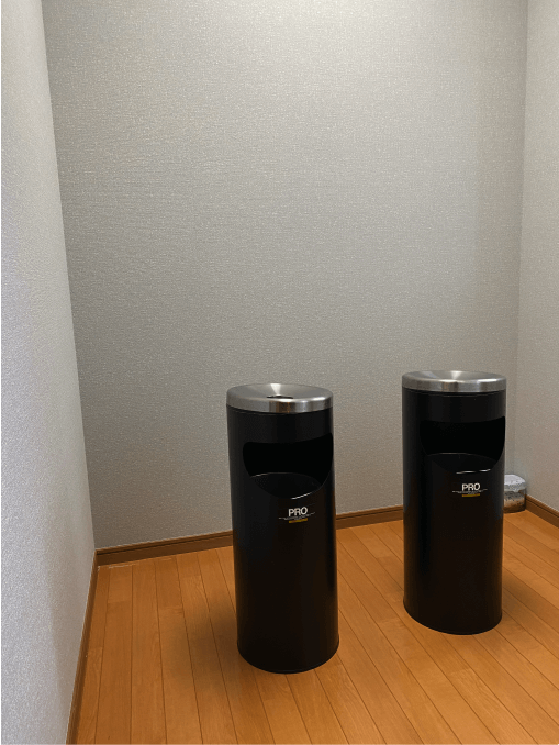 喫煙所完備